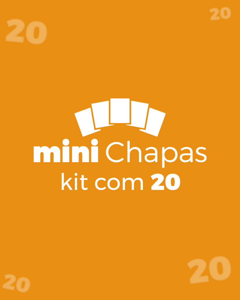 Kit 20 mini Chapas Acrílico